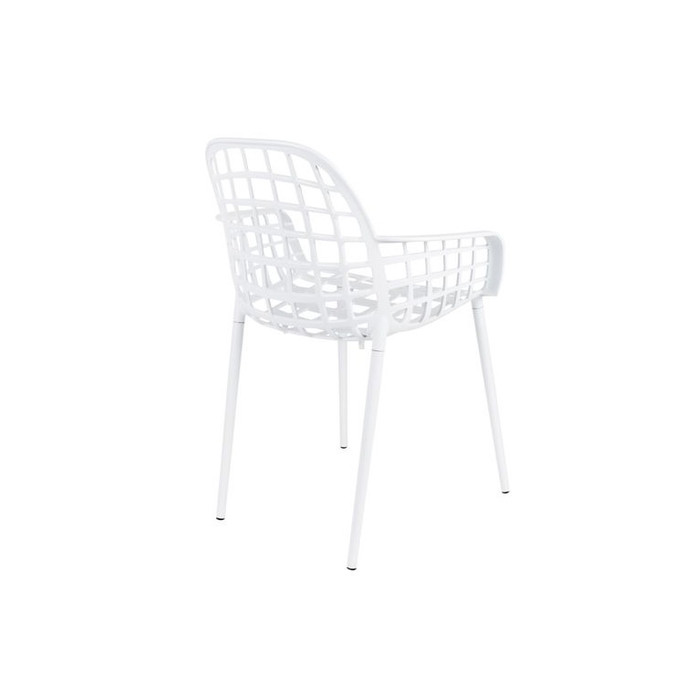 Cloud White Aluminium Pair of 2 Outdoor Chairs - Albert Kuip