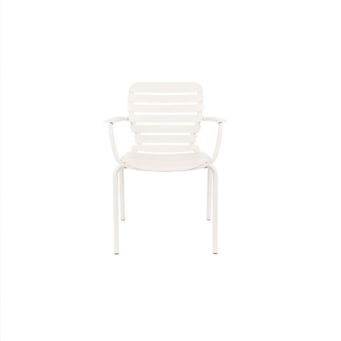 Clay White  Aluminium Pair of 2 Outdoor Armchairs - Vondel