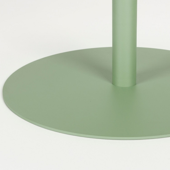 Moss Green Metal Outdoor Coffee Table  - Snow