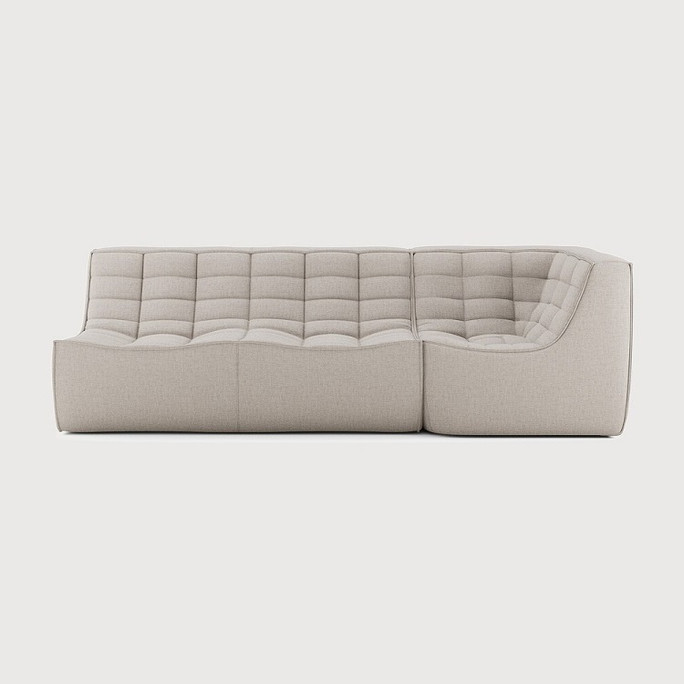 Ethnicraft Beige Sofa 701 Set 1 Right Ethnicraft Beige Sofa 701 Set 1 Right