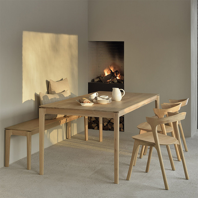 Ethnicraft Bok Dining Table Varnished Oak