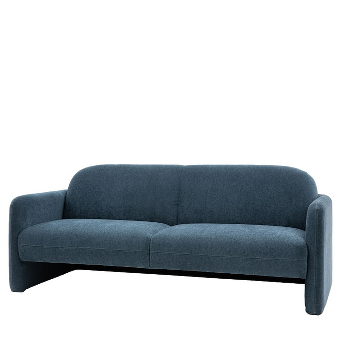 Gallery Direct Massa Blue Fabric 3‑Seater Sofa – Modern Gallery Direct Massa Blue Fabric 3‑Seater Sofa – Modern