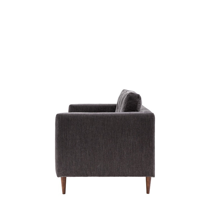 Gallery Direct Whitwell Charcoal Fabric 2‑Seater Sofa – Modern