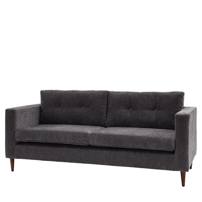 Gallery Direct Whitwell Charcoal Fabric 3‑Seater Sofa – Modern Gallery Direct Whitwell Charcoal Fabric 3‑Seater Sofa – Modern