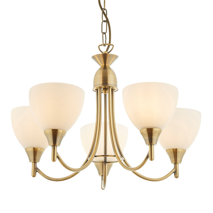 Gallery Direct Alton Brass 5-Light Pendant Light Gallery Direct Alton Brass 5-Light Pendant Light