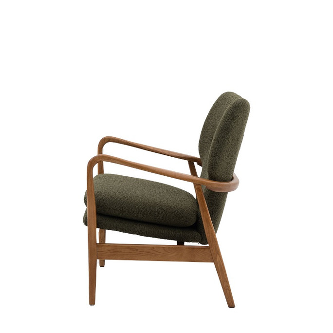 Gallery Direct Jensen Green Armchair – Modern