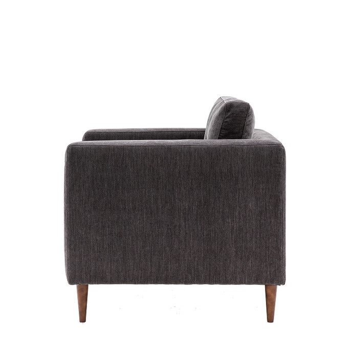 Gallery Direct Whitwell Charcoal Fabric Armchair – Modern