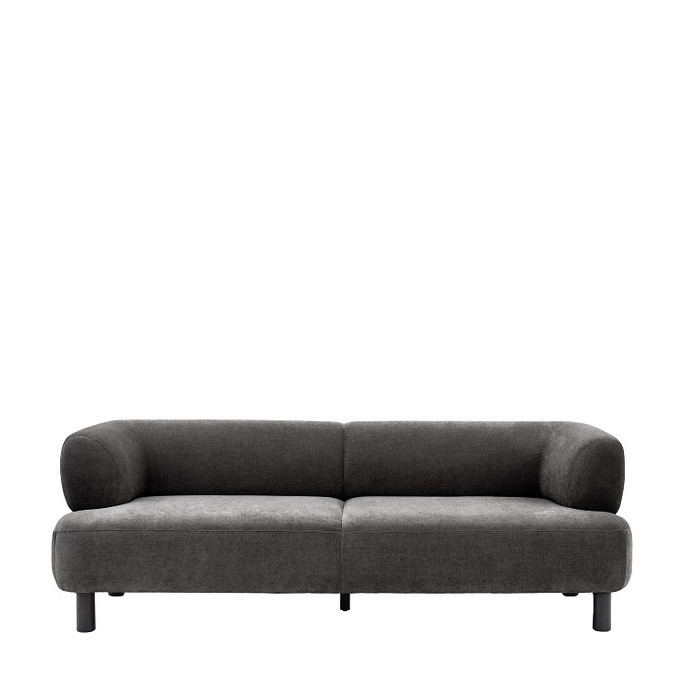 Gallery Direct Ardo Anthracite Fabric 3‑Seater Sofa – Modern