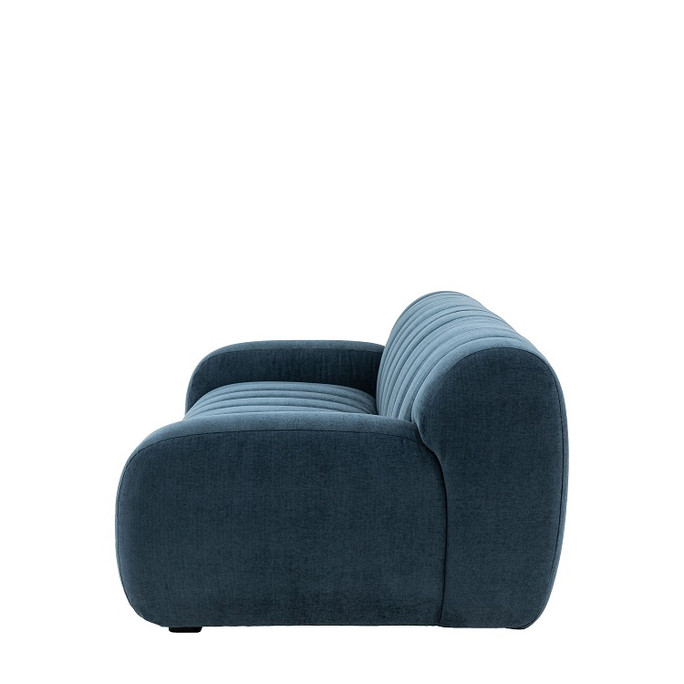 Gallery Direct Coste Blue Fabric 3‑Seater Sofa – Modern