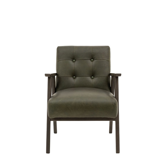 Gallery Direct Blackhall Green Leather Armchair – Modern Gallery Direct Blackhall Green Leather Armchair – Modern