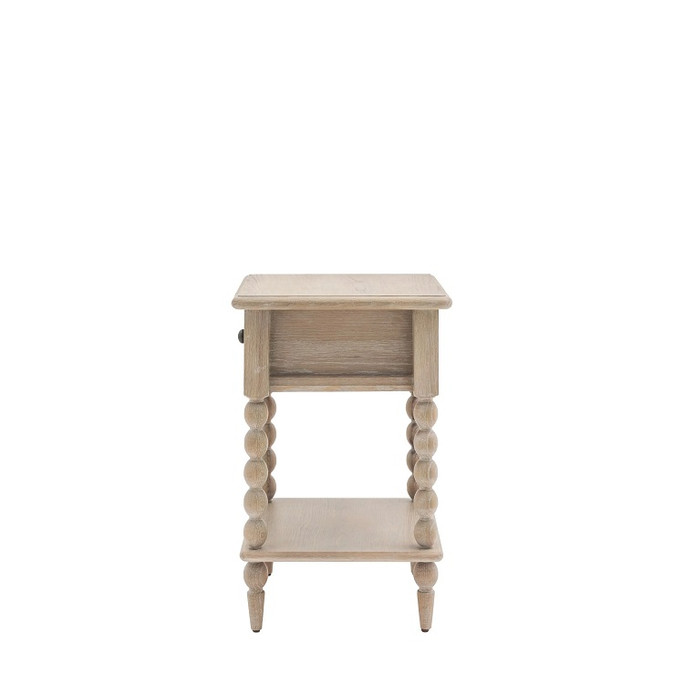 Gallery Direct Artisan Natural Oak 1 Drawer Bedside