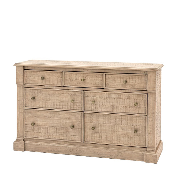 Gallery Direct Vancouver Natural Oak 7 Drawer Chest 1500x485x910