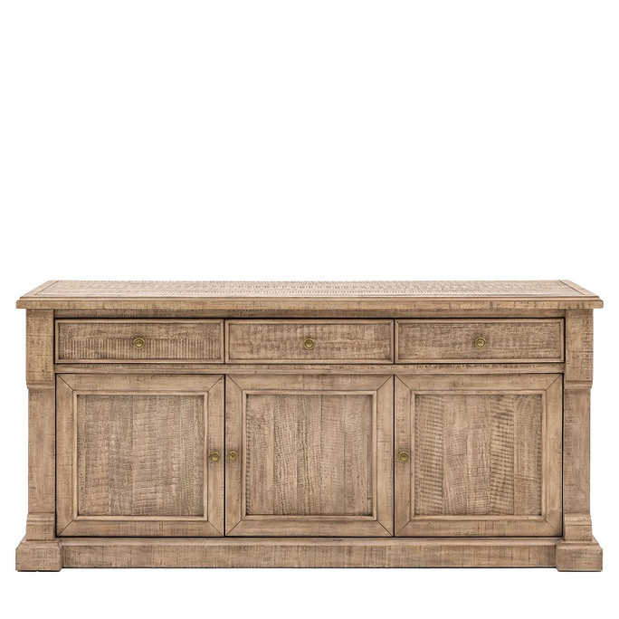 Gallery Direct Vancouver Natural Oak 3 Door 3 Drawer Sideboard 1730x475x800