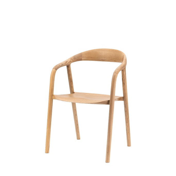 Gallery Direct Madrid Natural Dining Chair (2pk) 56x57x78