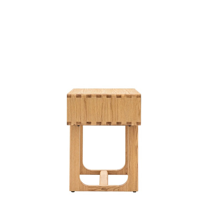 Gallery Direct Craft Natural Oak 1 Drawer Bedside
