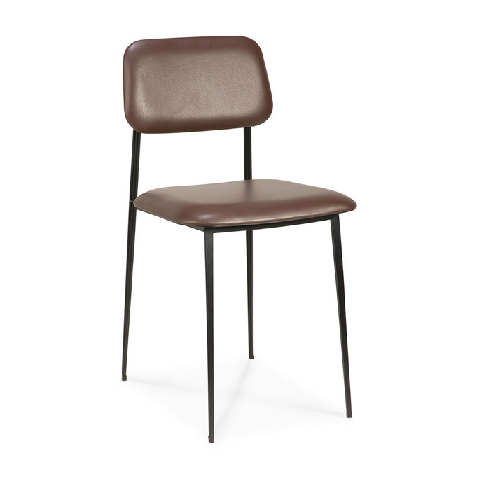 Ethnicraft DC Dining Chair Chocolate Leather