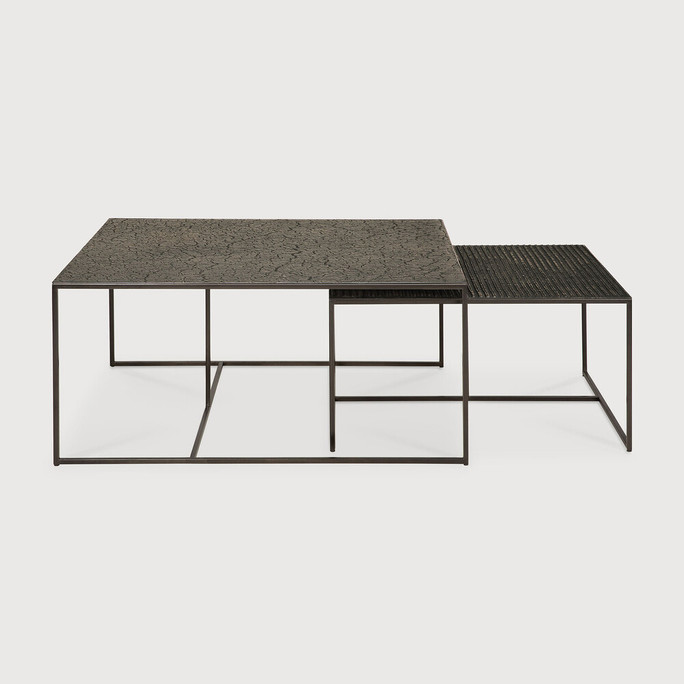 Pentagon Nesting Coffee Table Set - Whisky