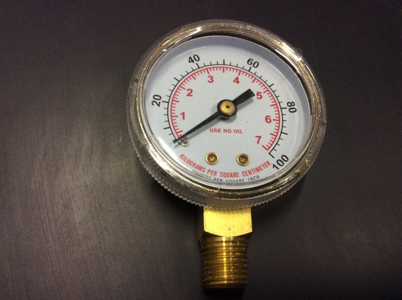 2" WELDING GAUGE 0-100 PSI 1/4 NPT OXYGEN