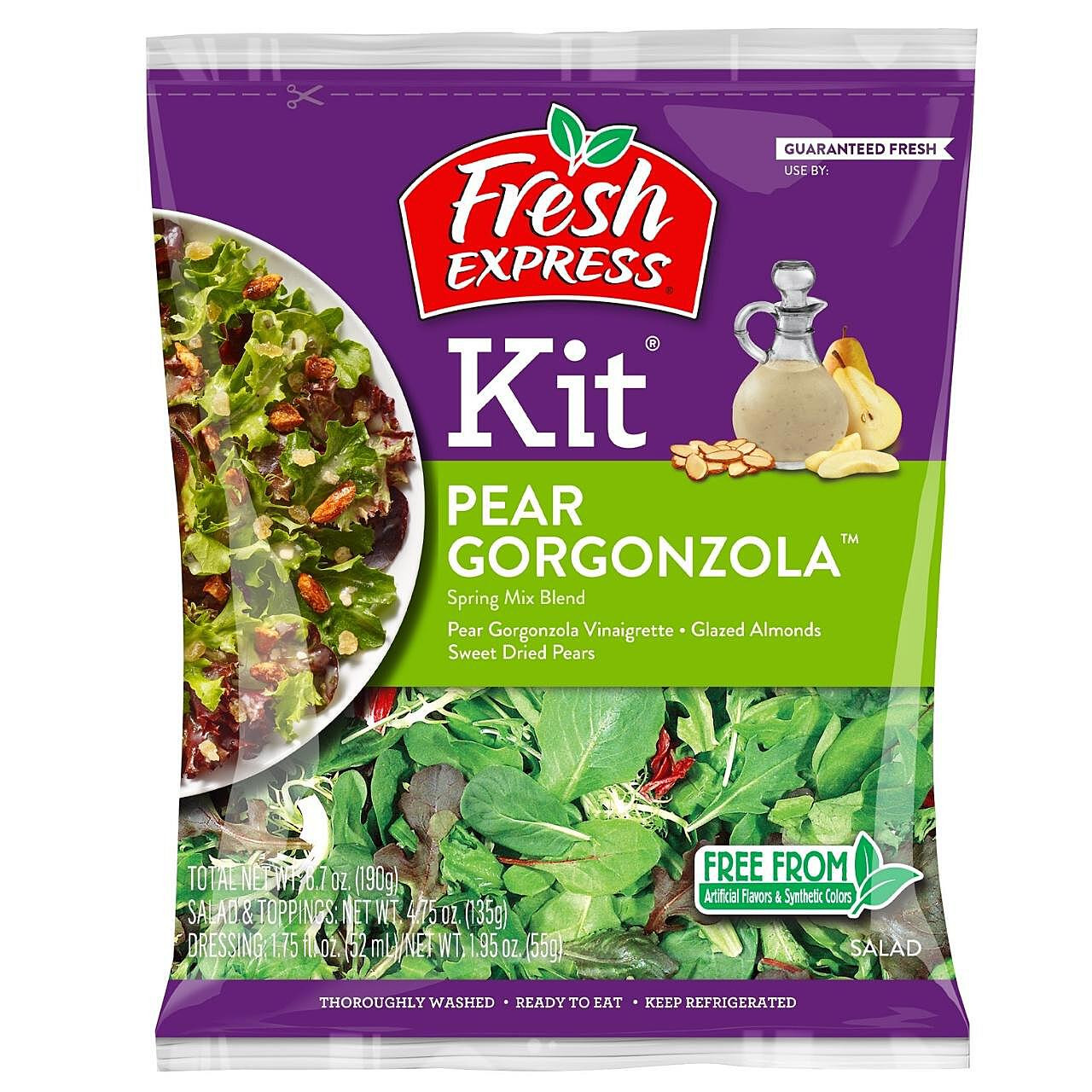 PFSALPERFX | Fresh Express Pear Gorgonzola Salad Kit (6/6.7OZ ...