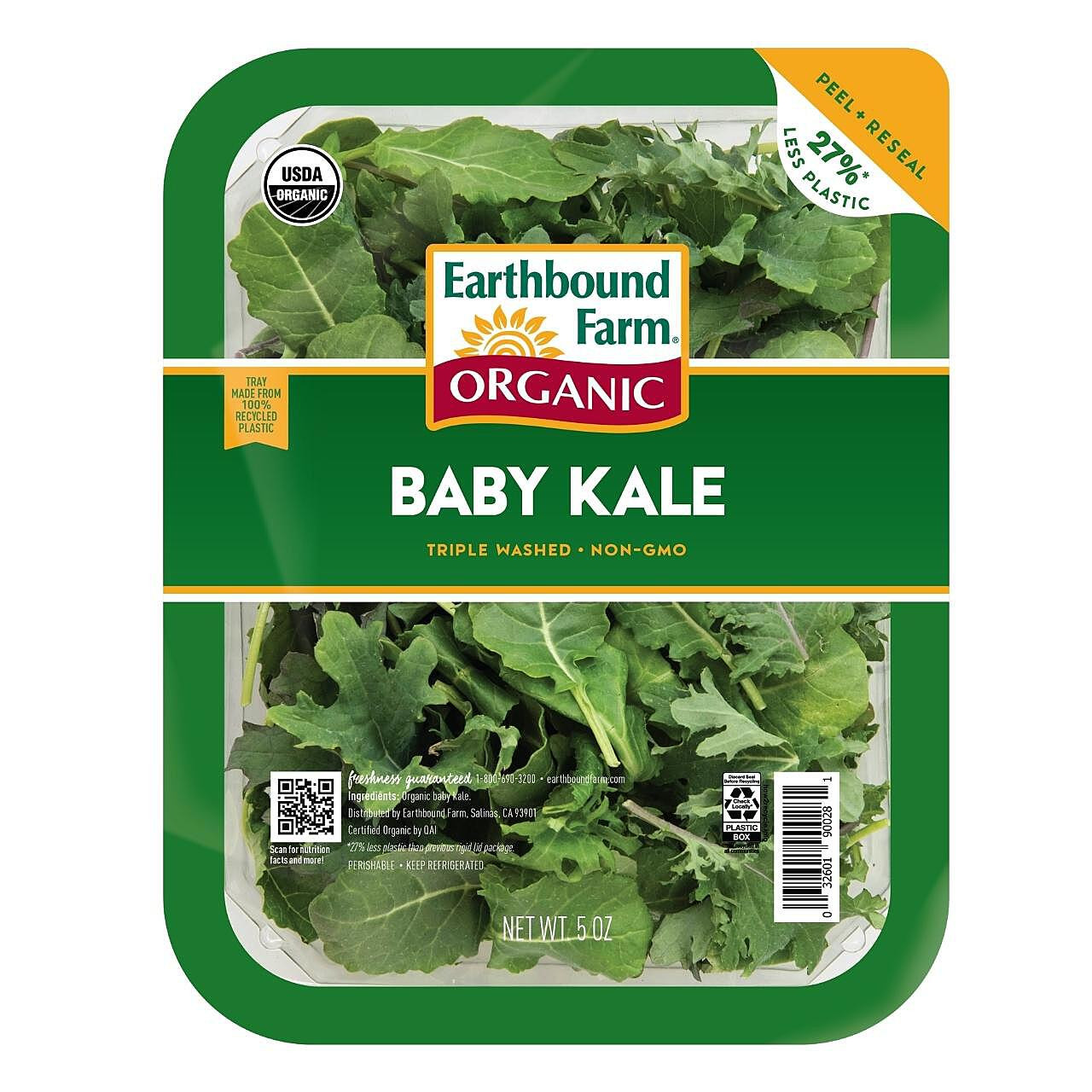 PFSALKALORE Earthbound Farm Organic Baby Kale (6/5OZ) Pacific