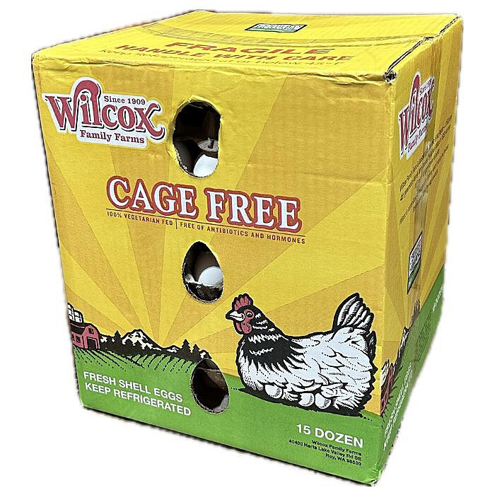 EGGWHI168CAG | Large Cage Free Eggs (15DZ) - Pacific Coast Fresh Co.