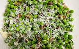English Peas with Pancetta and Pecorino