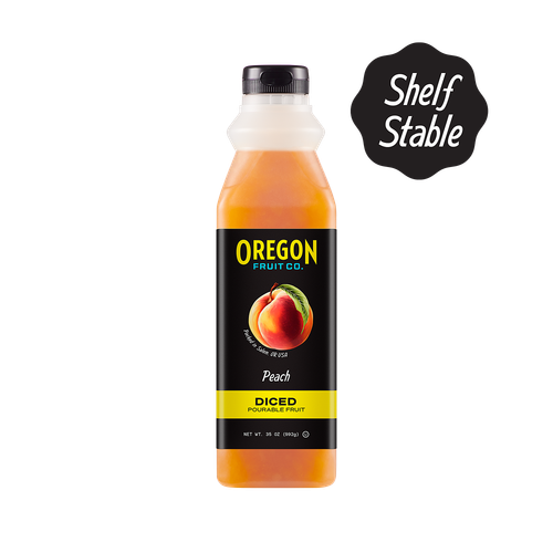 Pourable Fruit Peach Diced