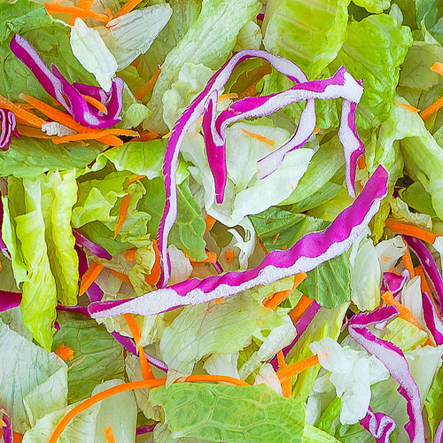 Romaine Iceberg Salad with Color