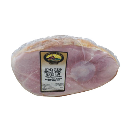 HAM SPIRAL BONE IN HALF SLICED
