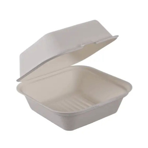 Hinged Fiber Clamshell 6"x6"
