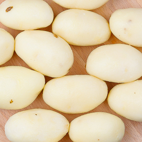 Whole Raw Peeled Potato