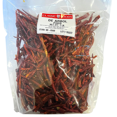 Dried Chili De Arbol Pods