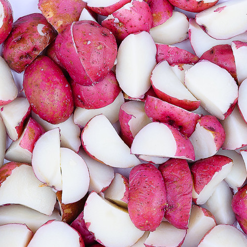 Quartered Cooked Red Potato Quartered Cooked Red Potato