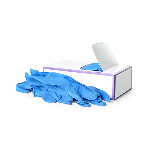 Large Powder Free Blue Nitrile Glove