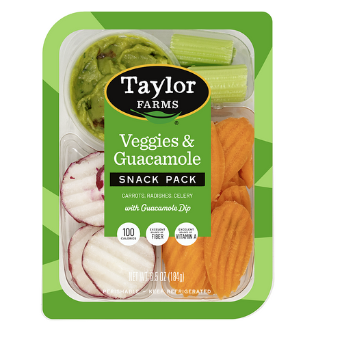 Veggies and Guacamole Snack Pack