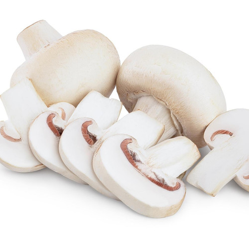 Organic sliced mushroom