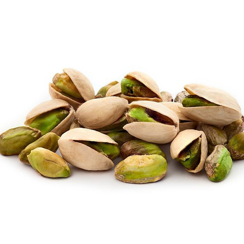 Salted pistachio nut in shell