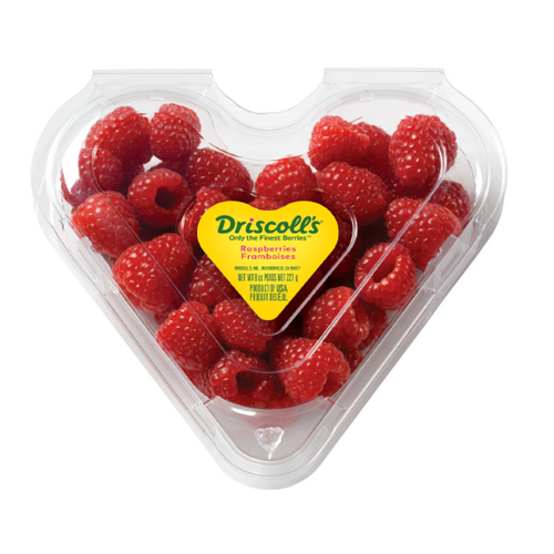 Raspberry Heart Shaped