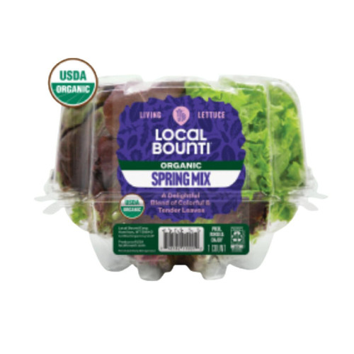 Organic Lettuce Spring Mix Living Local Bounti
