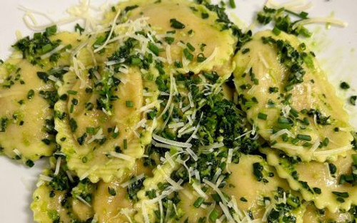 Lacinato Kale Pesto w/ Ravioli