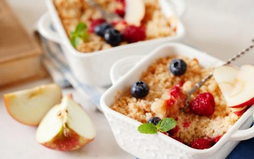 Red, White, & Blue Apple Crisp