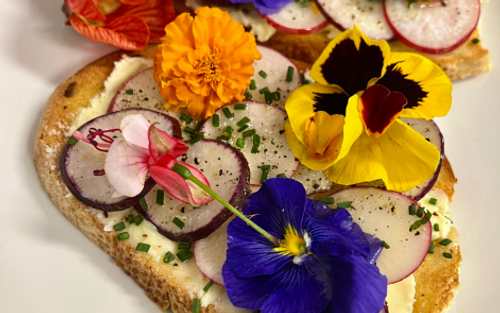 Buttered Radish Toast