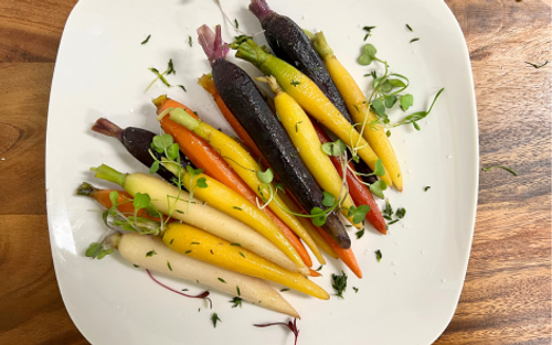 Butter-Poached Rainbow Carrots