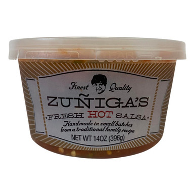 SALSPIC14 | Zuniga's Hot or Hotter Salsa (12/14OZ) - Pacific Coast