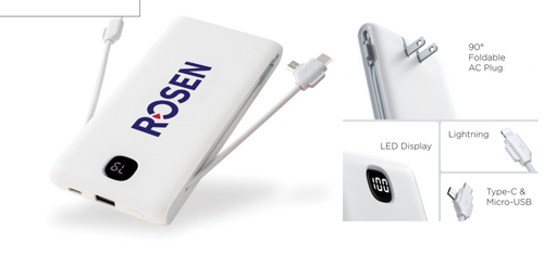 Power Bank w/ Built -in Cables