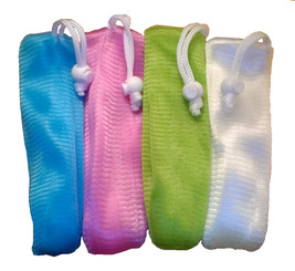 Exfoliating Mesh Soap Saver Bag 4 Pack