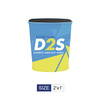 D2S Oval Automatic Fabric Pop Up Podium Counter