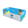 10ft x 20ft U-shape SEG light box booth with three backlit walls and counter