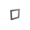MF62 Type-A Straight Frame Wall (Inline), Anodized, Welded — 496×496mm