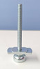MF62 Adjustable Leveling Foot, Steel Chrome Plated